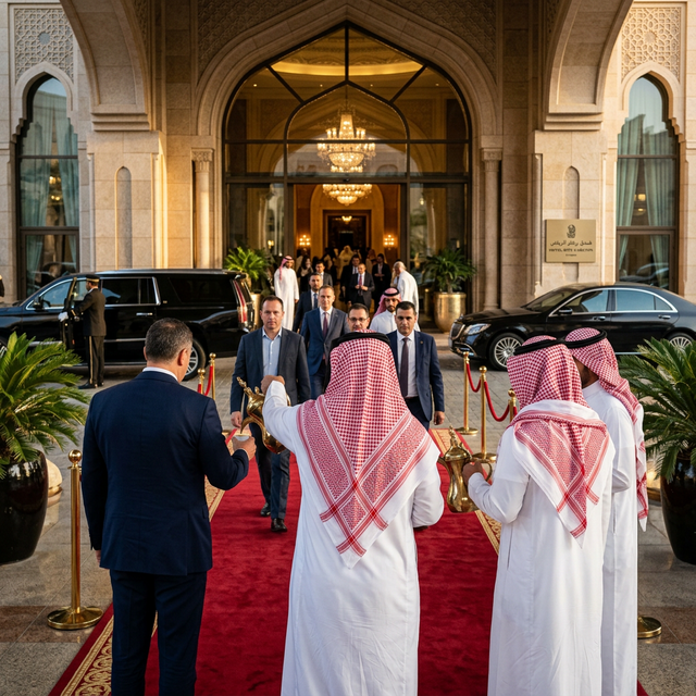 استقبال وضيافة الوفود